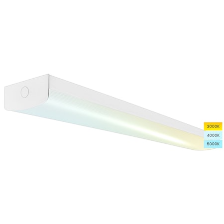 Luxrite 4FT LED Wraparound Light 3CCT 3500K-5000K 36/40/45W Up to 5175LM Dimmable Damp Rated UL Listed LR25157-1PK